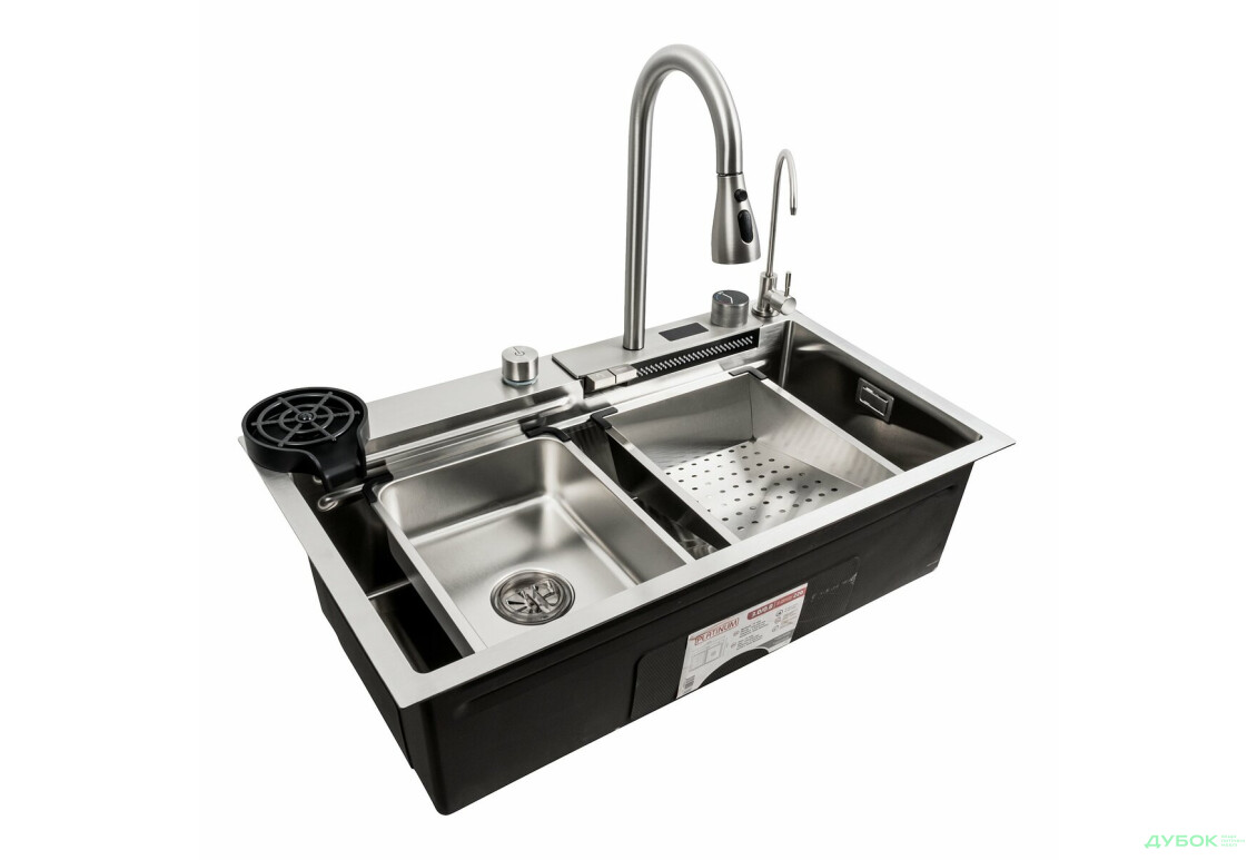 Изображение 10 - Кухонна мийка 75*45G сатин Platinum Handmade "Водоспад" повна комплектація Платинум