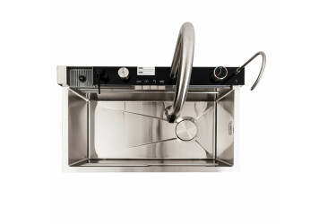 Кухонна мийка 75*45М сатин Platinum Handmade "Водоспад" Platinum