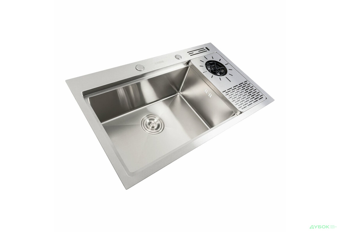 Зображення 3 - Кухонна мийка нержавійка 78*46 Platinum Handmade Platinum