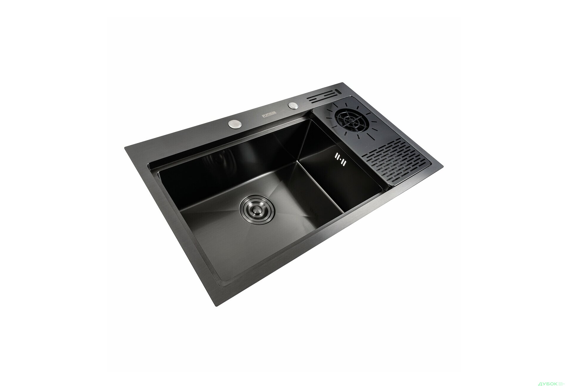 Изображение 6 - Кухонна мийка чорна PVD 78*46 Platinum Handmade Платинум