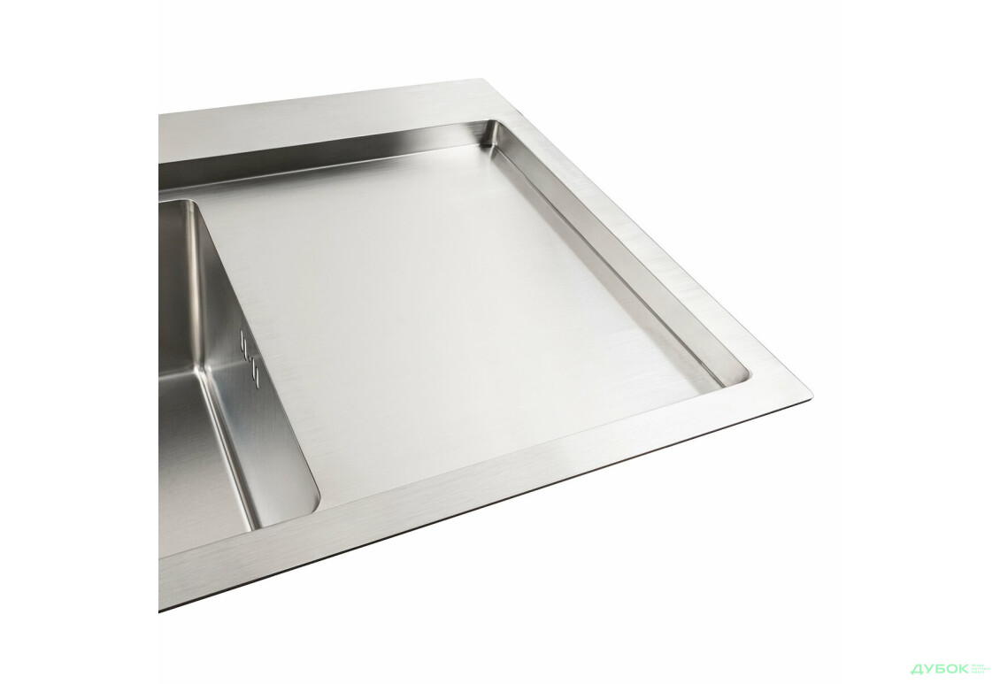 Изображение 6 - Кухонна мийка нержавійка 78*43 L Platinum Handmade (два отвори, круглий сифон 3,0/0,8) Платинум