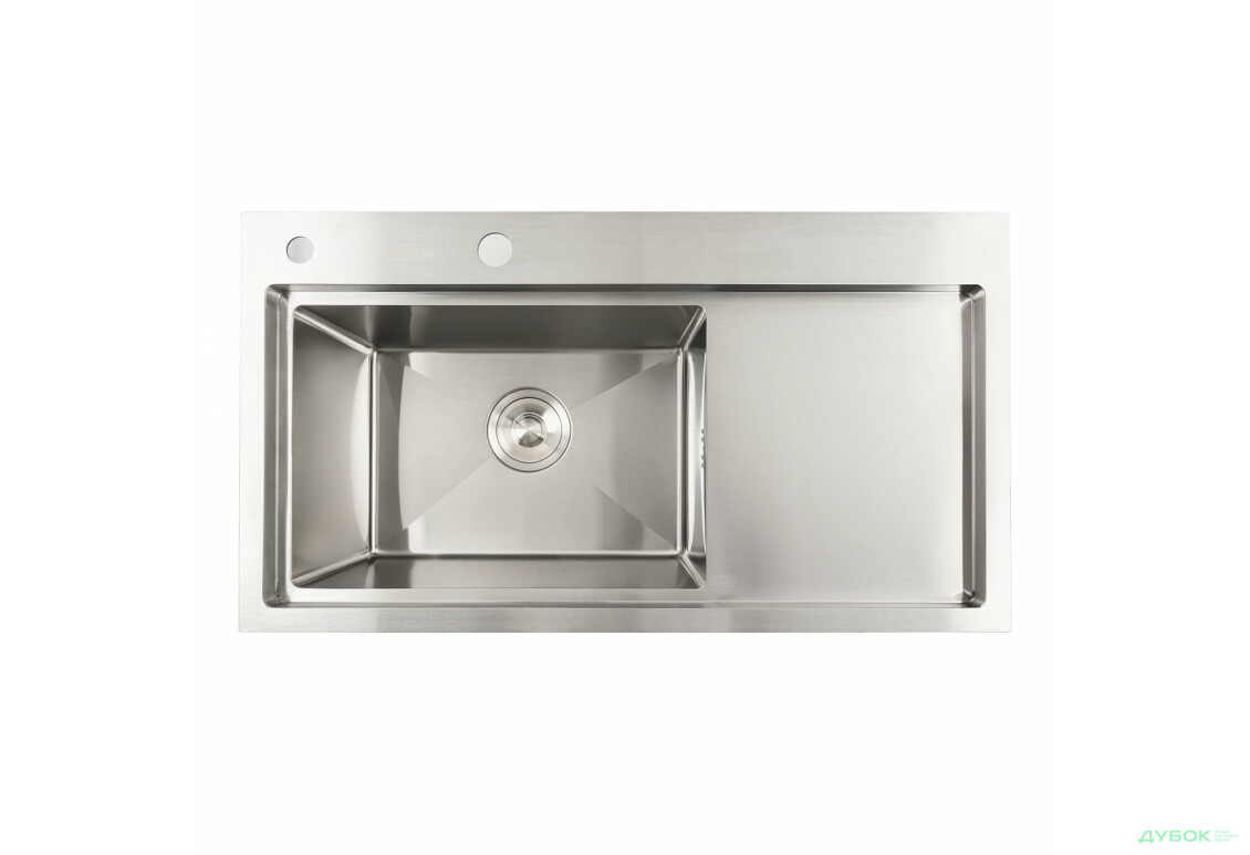 Изображение 7 - Кухонна мийка нержавійка 78*43 L Platinum Handmade (два отвори, круглий сифон 3,0/0,8) Платинум
