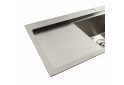 Зображення 3 - Кухонна мийка нержавійка 78*43 R Platinum Handmade (два отвори, круглий сифон 3,0/0,8) Platinum