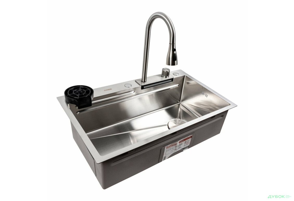 Изображение 6 - Кухонна мийка нержавійка CM 75*46A Platinum Handmade "Водоспад" Платинум