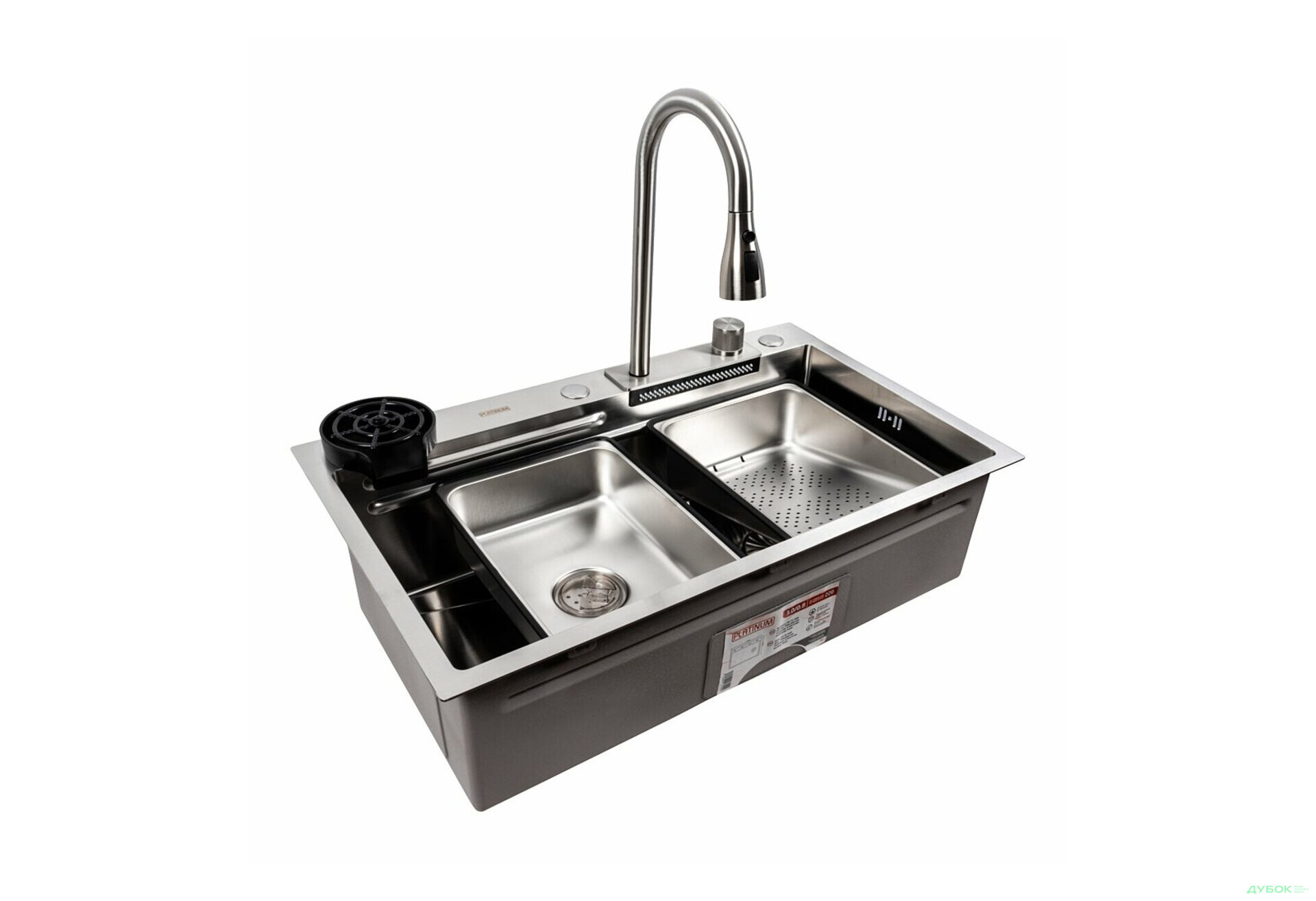 Изображение 7 - Кухонна мийка нержавійка CM 75*46A Platinum Handmade "Водоспад" Платинум