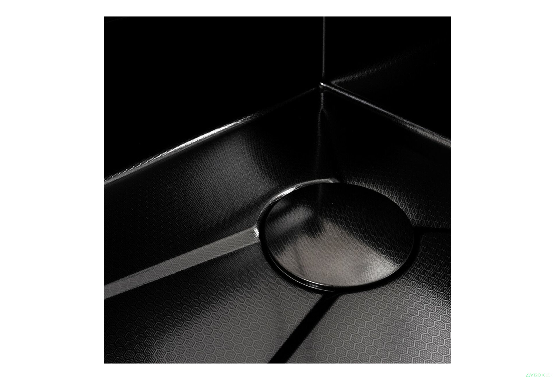 Изображение 2 - Кухонна мийка CM 75*46C PVD чорна Platinum Handmade "ВОДОСПАД" (Декор) Платинум