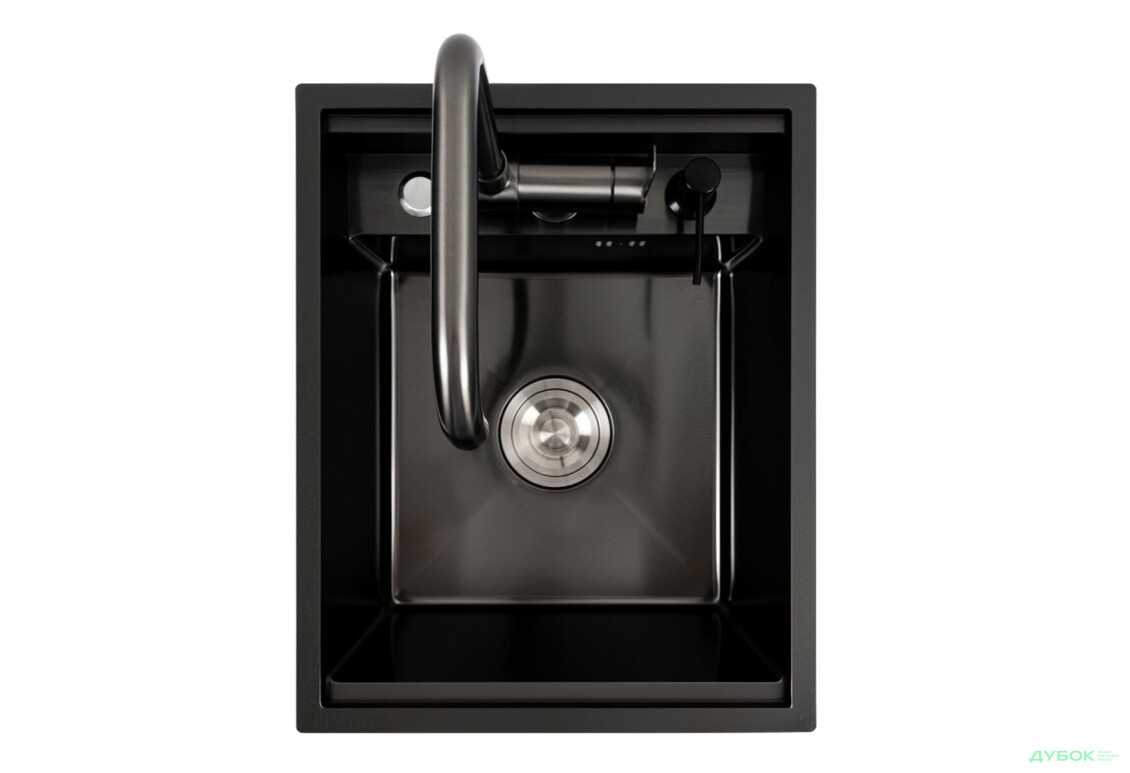Изображение 1 - Кухонна мийка CM 40*50 прихована PVD чорна Platinum Handmade Платинум
