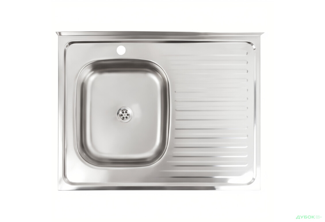 Зображення 3 - Мийка кухонна з нержавіючої сталі Platinum 8060 L (0,4/120 мм) Platinum