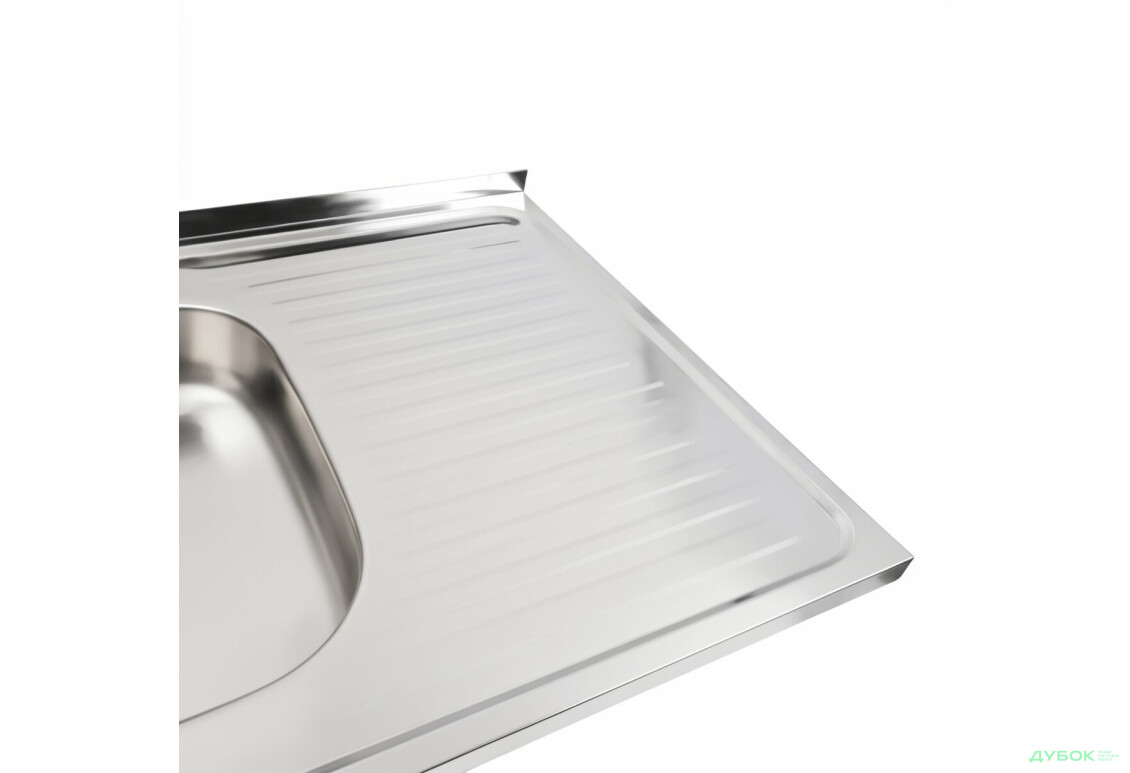 Зображення 5 - Мийка кухонна з нержавіючої сталі Platinum 8060 L (0,4/120 мм) Platinum