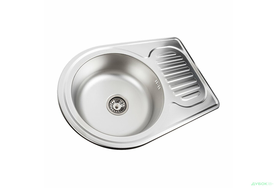 Кухонна мийка з нержавіючої сталі Platinum ДЕКОР 6745 (0,8/180 мм) Platinum