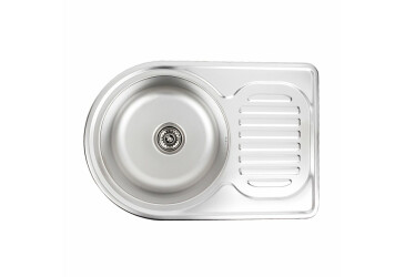 Кухонна мийка з нержавіючої сталі Platinum ДЕКОР 6745 (0,8/180 мм) Platinum