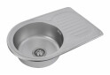 Зображення 2 - Кухонна мийка з нержавіючої сталі Platinum САТИН 6745 (0,8/180 мм) Platinum