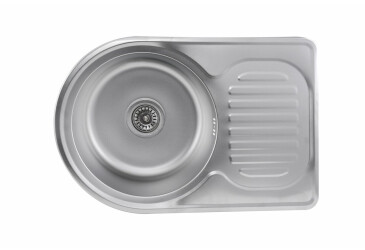 Кухонна мийка з нержавіючої сталі Platinum САТИН 6745 (0,8/180 мм) Platinum