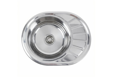 Кухонна мийка з нержавіючої сталі Platinum ПОЛІРОВКА 5745 (0,8/180 мм) Platinum