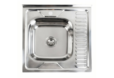 Кухонна мийка з нержавіючої сталі Platinum ПОЛІРОВКА 6060 L (0,7/160 мм) Платинум