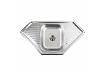 Кухонна мийка з нержавіючої сталі Platinum 9550В ДЕКОР (0,8/180 мм) Platinum