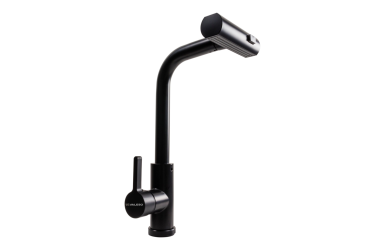 Смеситель кухонный XK09B VALESO PVD черный