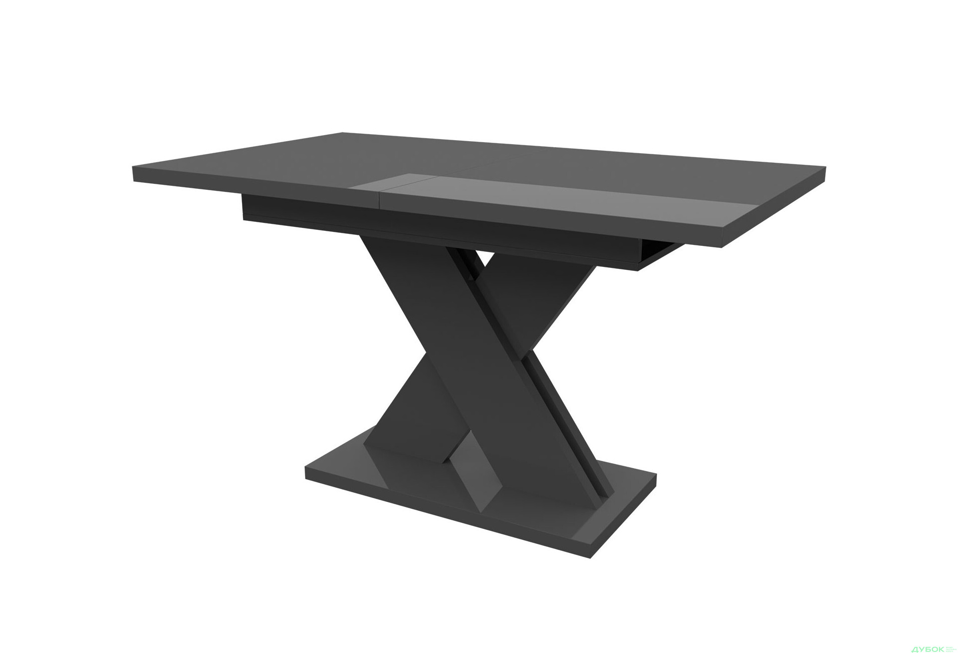 Стіл Неман Ламар розсувний 140/180х80, сірий глянець - Зображення 1 Зображення 1 - Стіл Неман Ламар розсувний 140/180х80, сірий глянець