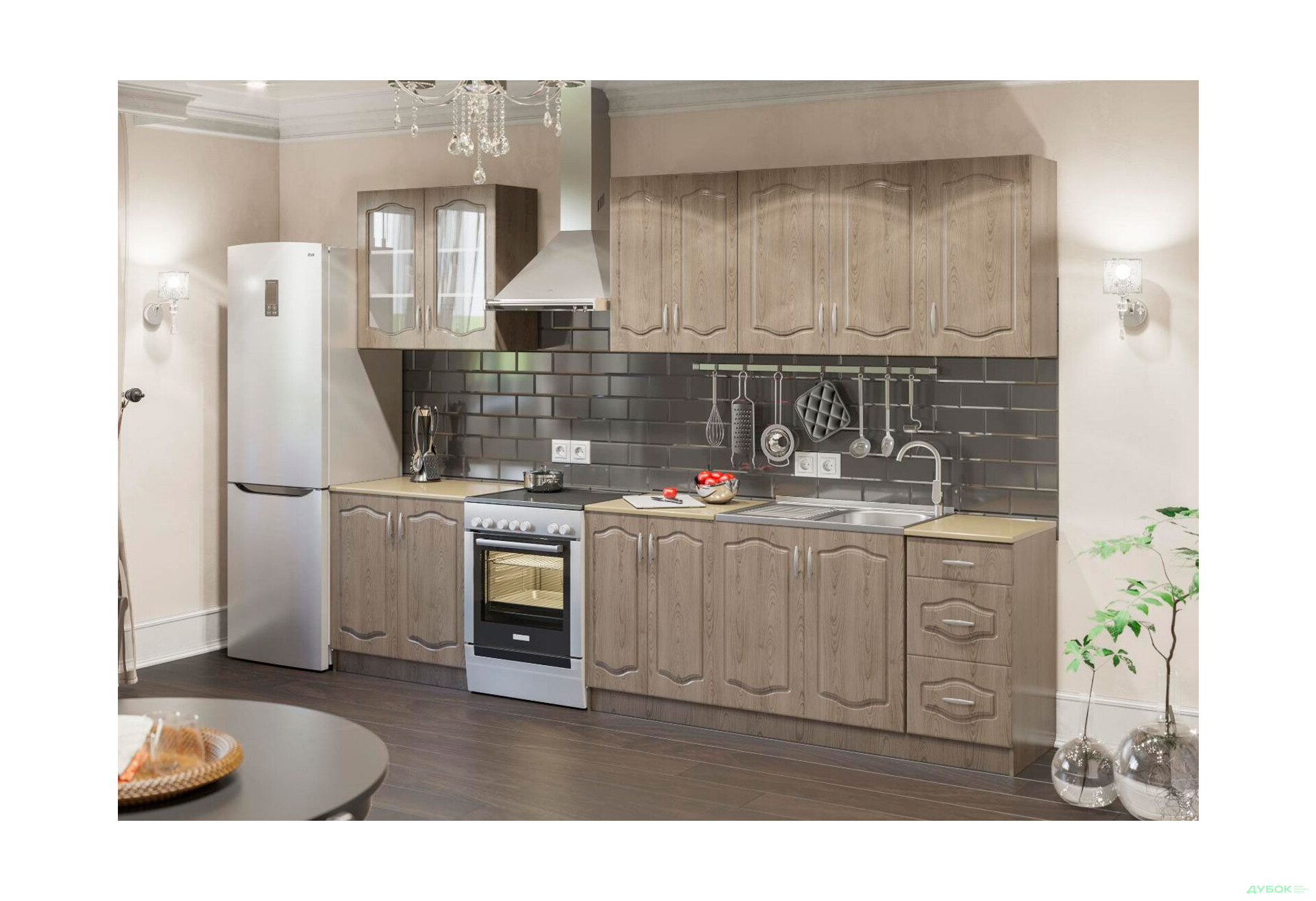 Модульная кухня Оля Цветная Svit Mebliv - Изображение 2 Изображение 2 - Модульная кухня Оля Цветная Svit Mebliv