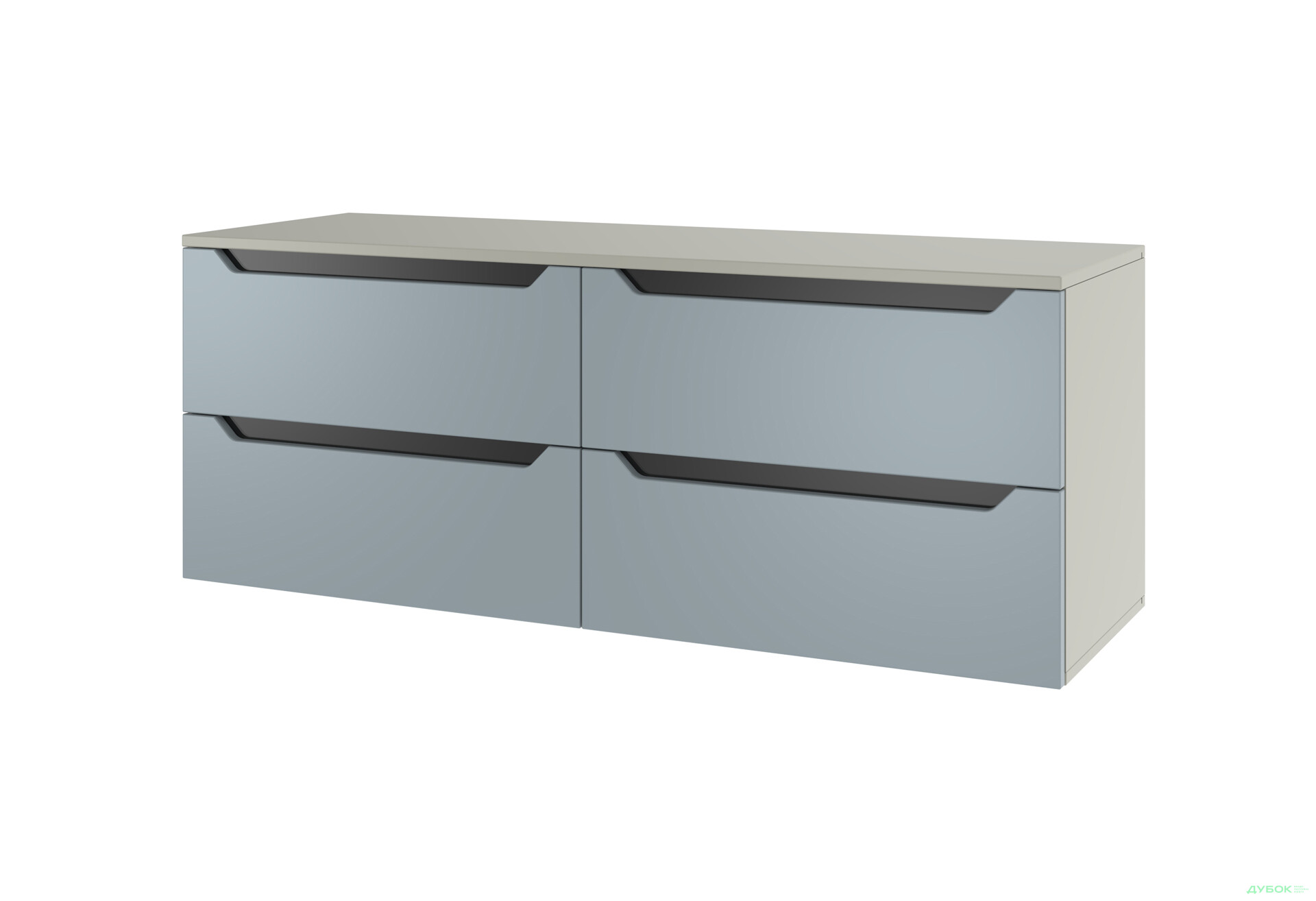 Тумба під ТВ Київський стандарт навісна ТН-03 з 4 шухлядами та склом 120 см, сіра лава / ніагара глянець - Зображення 1 Зображення 1 - Тумба під ТВ Київський стандарт навісна ТН-03 з 4 шухлядами та склом 120 см, сіра лава / ніагара глянець