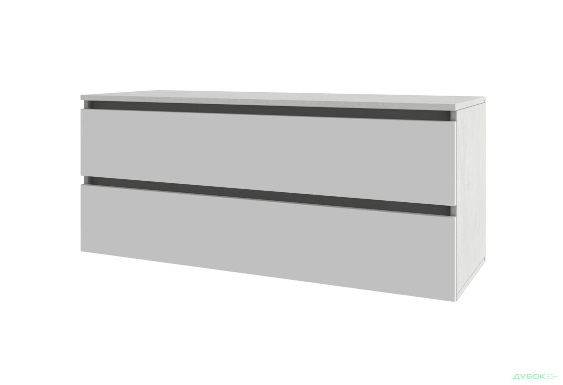 Тумба під ТВ Київський стандарт навісна Ліма з 2 шухлядами 110 см - Зображення 5 Зображення 5 - Тумба під ТВ Київський стандарт навісна Ліма з 2 шухлядами 110 см