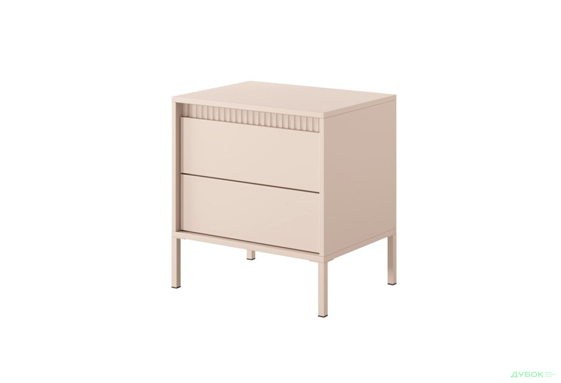 Тумба приліжкова Perfect Home Сенсо / Senso 2S/53 з 2ма шухлядами 54 см, бежевий - Зображення 1 Зображення 1 - Тумба приліжкова Perfect Home Сенсо / Senso 2S/53 з 2ма шухлядами 54 см, бежевий