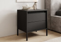 Тумба приліжкова Perfect Home Сенсо / Senso 2S/53 з 2ма шухлядами 54 см, чорний - Зображення 2 Зображення 2 - Тумба приліжкова Perfect Home Сенсо / Senso 2S/53 з 2ма шухлядами 54 см, чорний