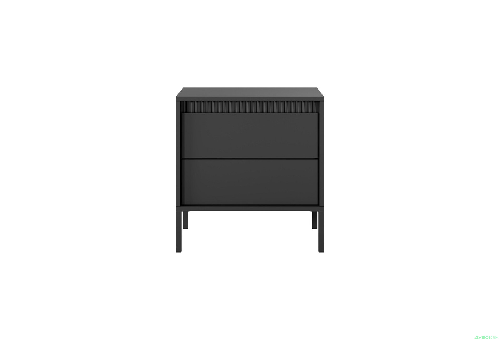 Тумба приліжкова Perfect Home Сенсо / Senso 2S/53 з 2ма шухлядами 54 см, чорний - Зображення 4 Зображення 4 - Тумба приліжкова Perfect Home Сенсо / Senso 2S/53 з 2ма шухлядами 54 см, чорний