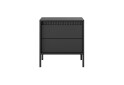 Тумба приліжкова Perfect Home Сенсо / Senso 2S/53 з 2ма шухлядами 54 см, чорний - Зображення 4 Зображення 4 - Тумба приліжкова Perfect Home Сенсо / Senso 2S/53 з 2ма шухлядами 54 см, чорний