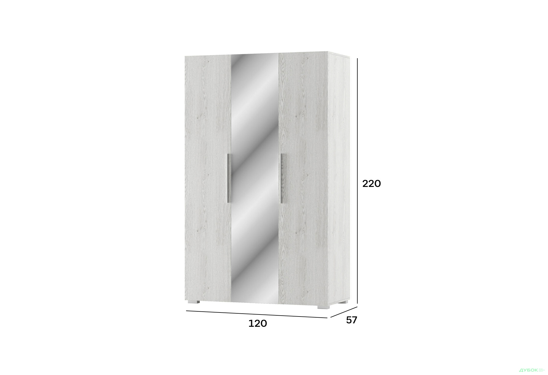 Шафа 3Дз 1200 Ромбо Світ Меблів - Зображення 2 Зображення 2 - Шафа 3Дз 1200 Ромбо Світ Меблів