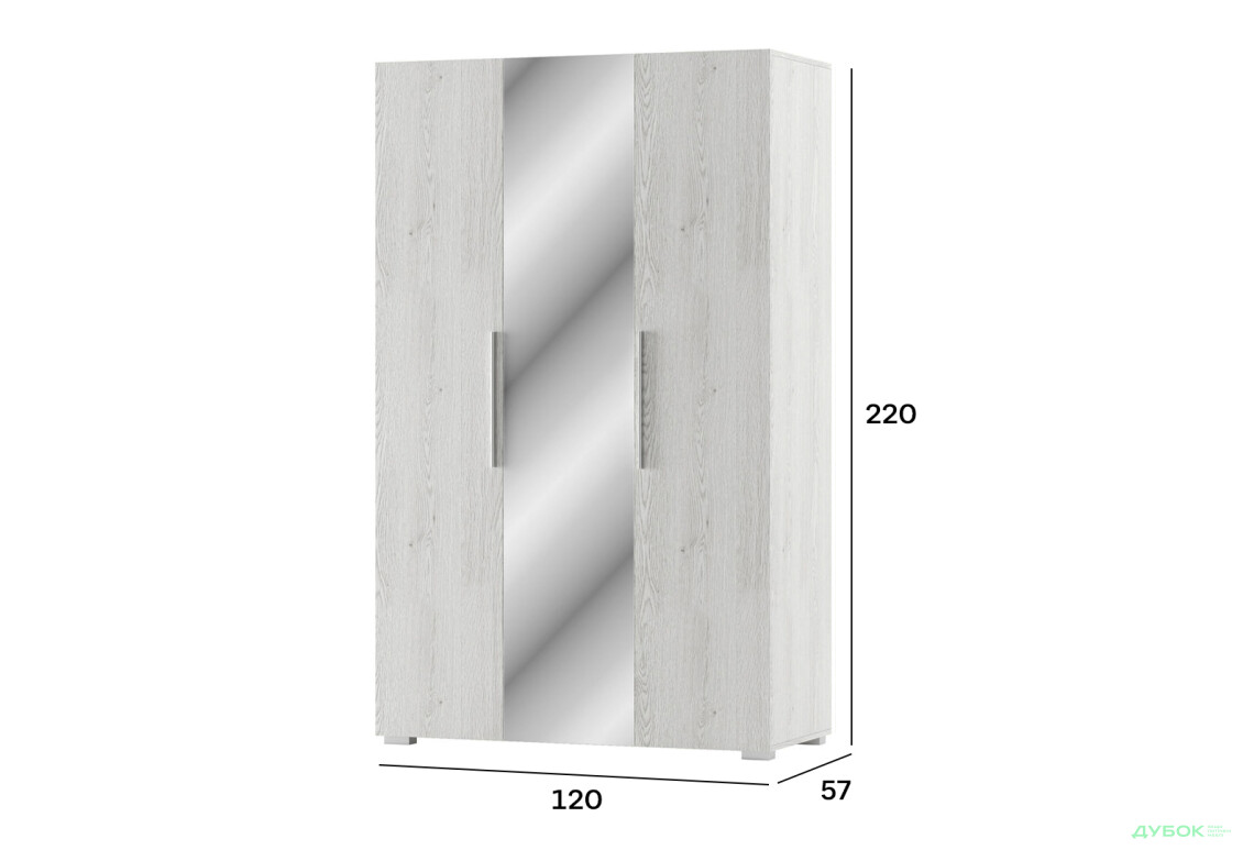 Шафа 3Дз 1200 Ромбо Світ Меблів - Зображення 2 Зображення 2 - Шафа 3Дз 1200 Ромбо Світ Меблів