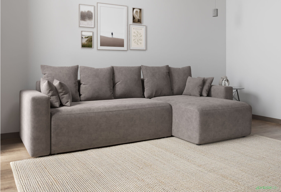 Мягкий уголок Вика Вейдер B 270x145 см светло-коричневый (Bloom 09) - Изображение 2 Изображение 2 - Мягкий уголок Вика Вейдер B 270x145 см светло-коричневый (Bloom 09)