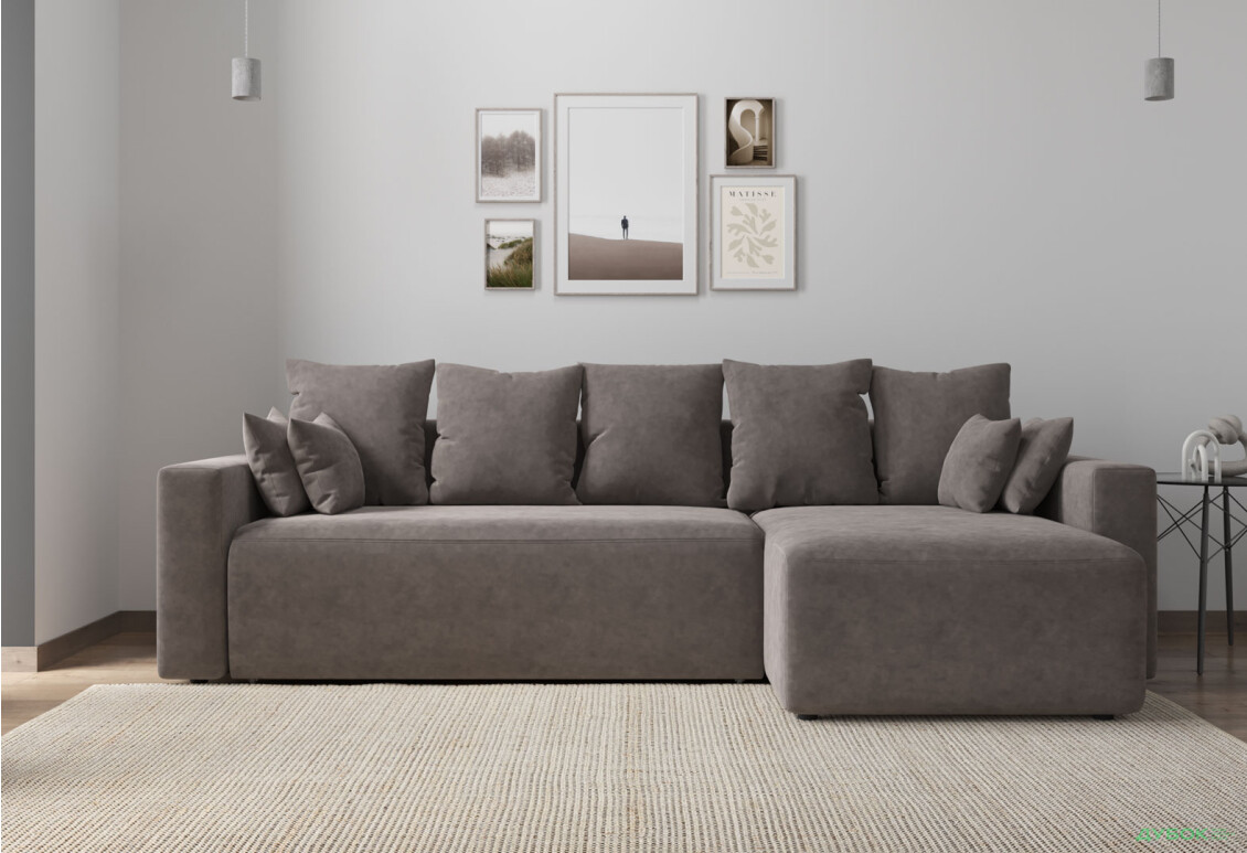 Мягкий уголок Вика Вейдер B 270x145 см светло-коричневый (Bloom 09) - Изображение 3 Изображение 3 - Мягкий уголок Вика Вейдер B 270x145 см светло-коричневый (Bloom 09)