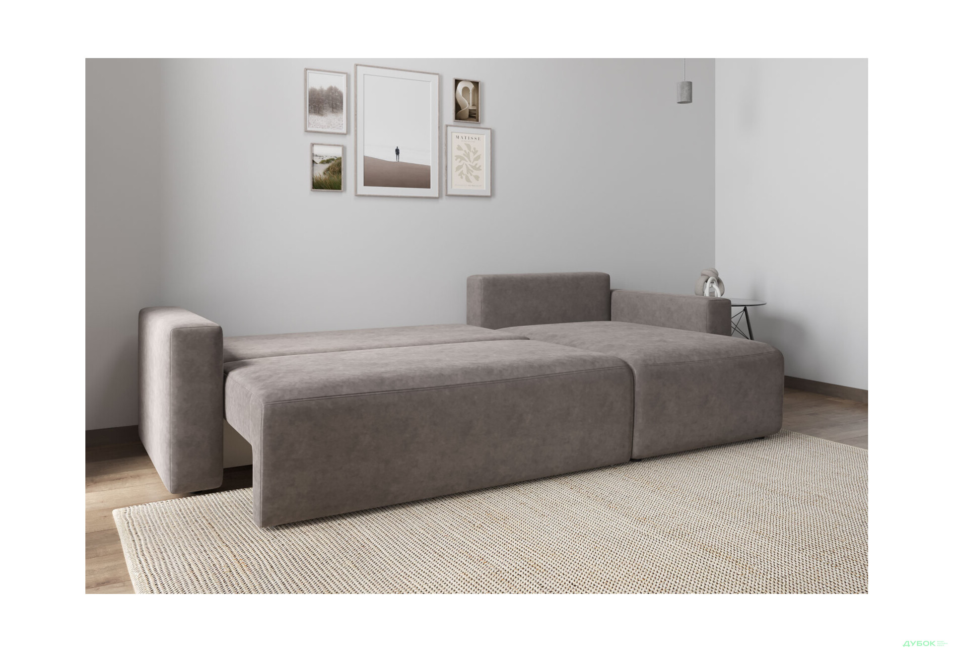 Мягкий уголок Вика Вейдер B 270x145 см светло-коричневый (Bloom 09) - Изображение 5 Изображение 5 - Мягкий уголок Вика Вейдер B 270x145 см светло-коричневый (Bloom 09)