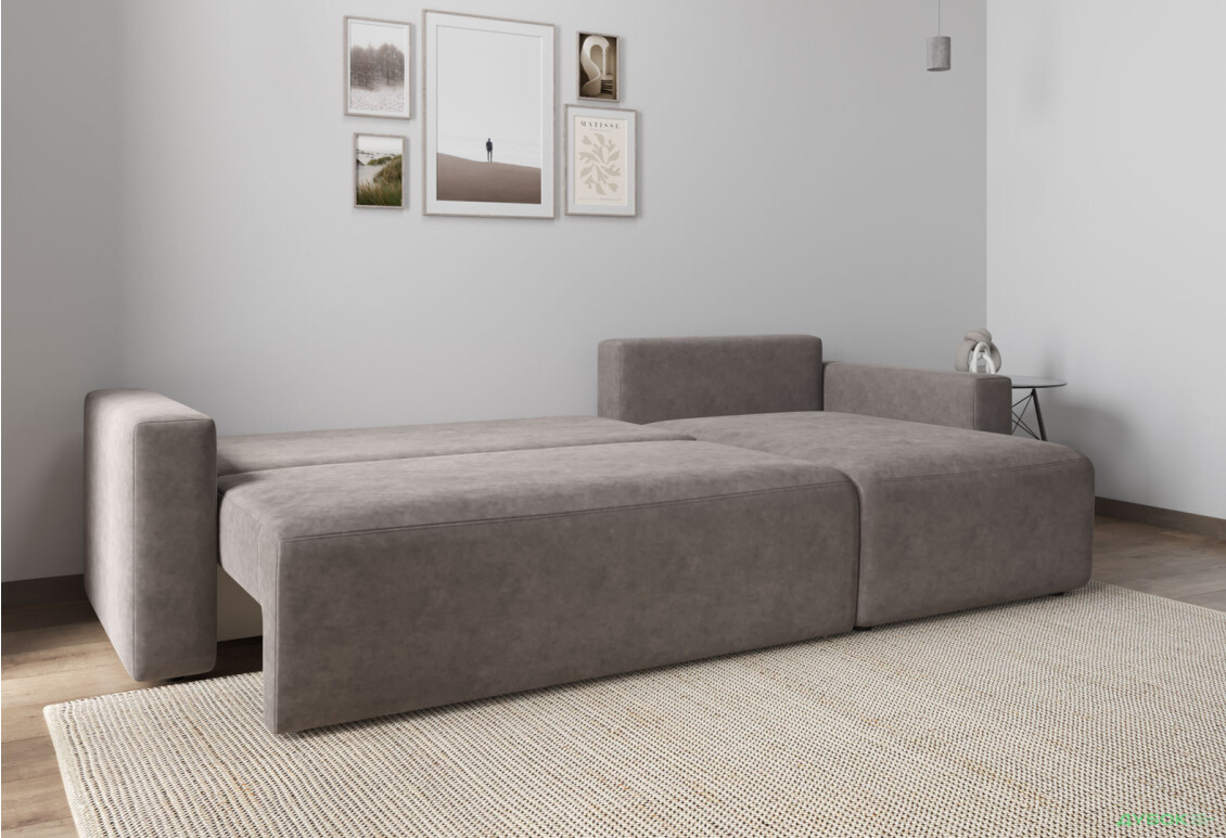 Мягкий уголок Вика Вейдер B 270x145 см светло-коричневый (Bloom 09) - Изображение 5 Изображение 5 - Мягкий уголок Вика Вейдер B 270x145 см светло-коричневый (Bloom 09)