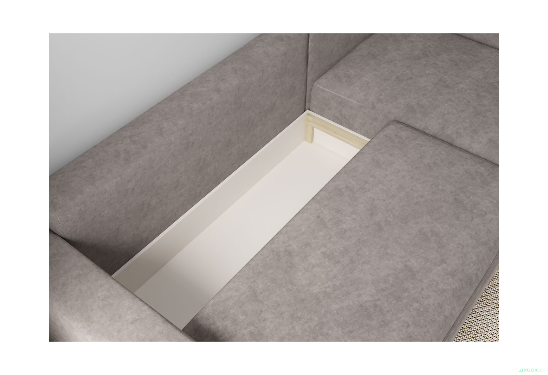 Мягкий уголок Вика Вейдер B 270x145 см светло-коричневый (Bloom 09) - Изображение 6 Изображение 6 - Мягкий уголок Вика Вейдер B 270x145 см светло-коричневый (Bloom 09)