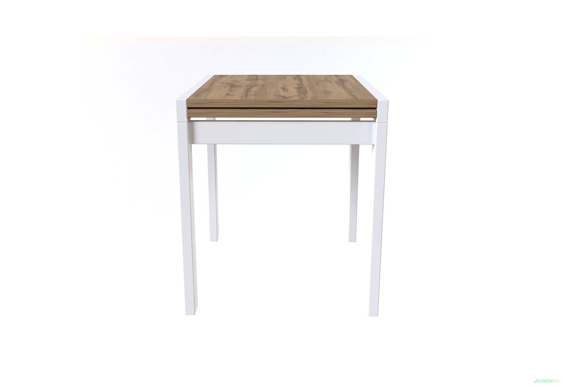 Стіл обідній Крос білий / дуб тахо Kredens furniture - Зображення 4 Зображення 4 - Стіл обідній Крос білий / дуб тахо Kredens furniture