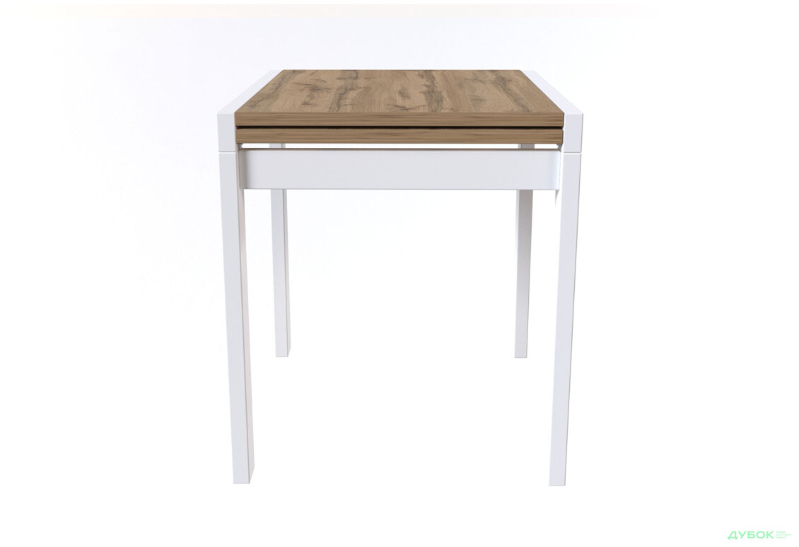 Стіл обідній Крос білий / дуб тахо Kredens furniture - Зображення 4 Зображення 4 - Стіл обідній Крос білий / дуб тахо Kredens furniture