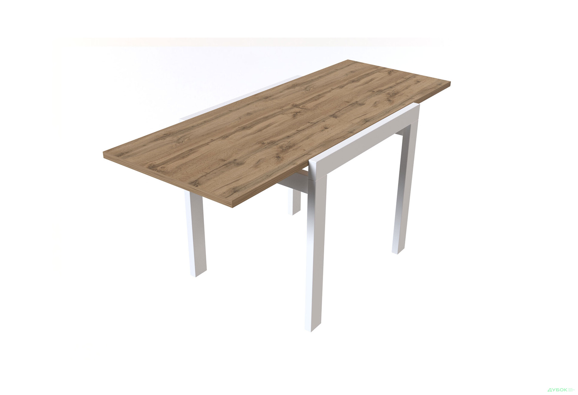 Стіл обідній Крос білий / дуб тахо Kredens furniture - Зображення 3 Зображення 3 - Стіл обідній Крос білий / дуб тахо Kredens furniture