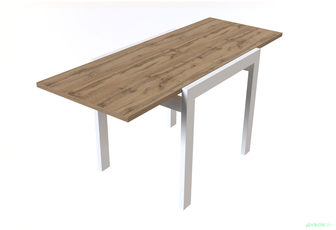 Стіл обідній Крос білий / дуб тахо Kredens furniture - Зображення 3 Зображення 3 - Стіл обідній Крос білий / дуб тахо Kredens furniture