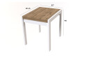 Зображення 6 - Стіл обідній Крос білий / дуб тахо Kredens furniture