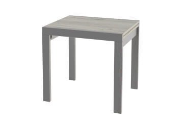 Стіл обідній Крос сірий / дуб крафт білий Kredens furniture
