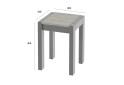 Зображення 5 - Табурет Крос (комплект 2 шт) сірий / дуб крафт білий Kredens furniture