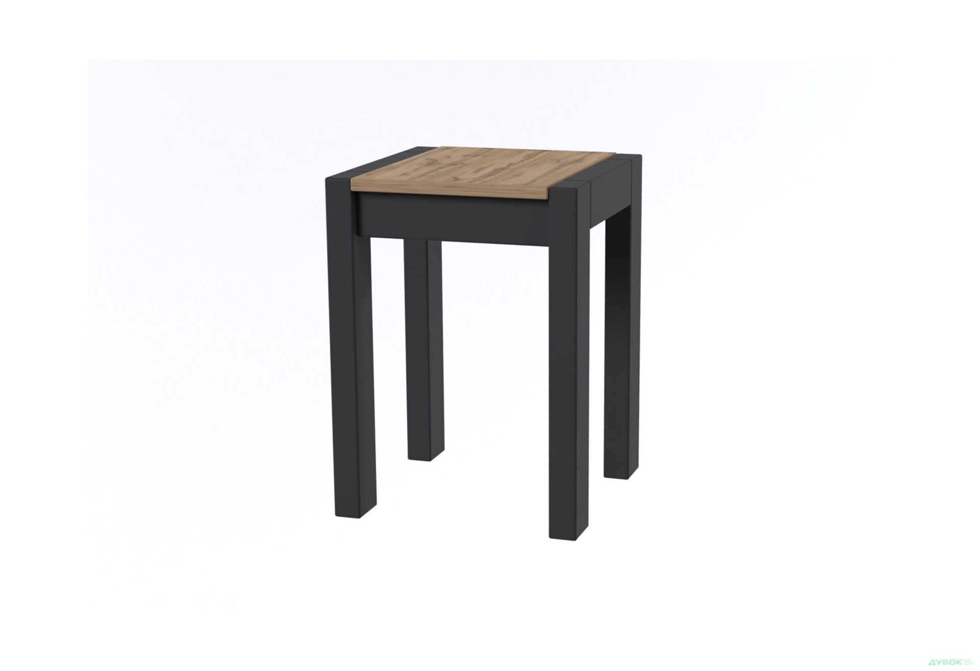 Комплект Крос розкладний стіл + 4 табурети венге / дуб тахо Kredens furniture - Зображення 4 Зображення 4 - Комплект Крос розкладний стіл + 4 табурети венге / дуб тахо Kredens furniture