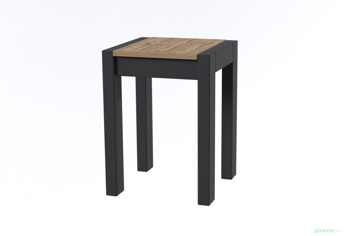 Комплект Крос розкладний стіл + 4 табурети венге / дуб тахо Kredens furniture - Зображення 4 Зображення 4 - Комплект Крос розкладний стіл + 4 табурети венге / дуб тахо Kredens furniture