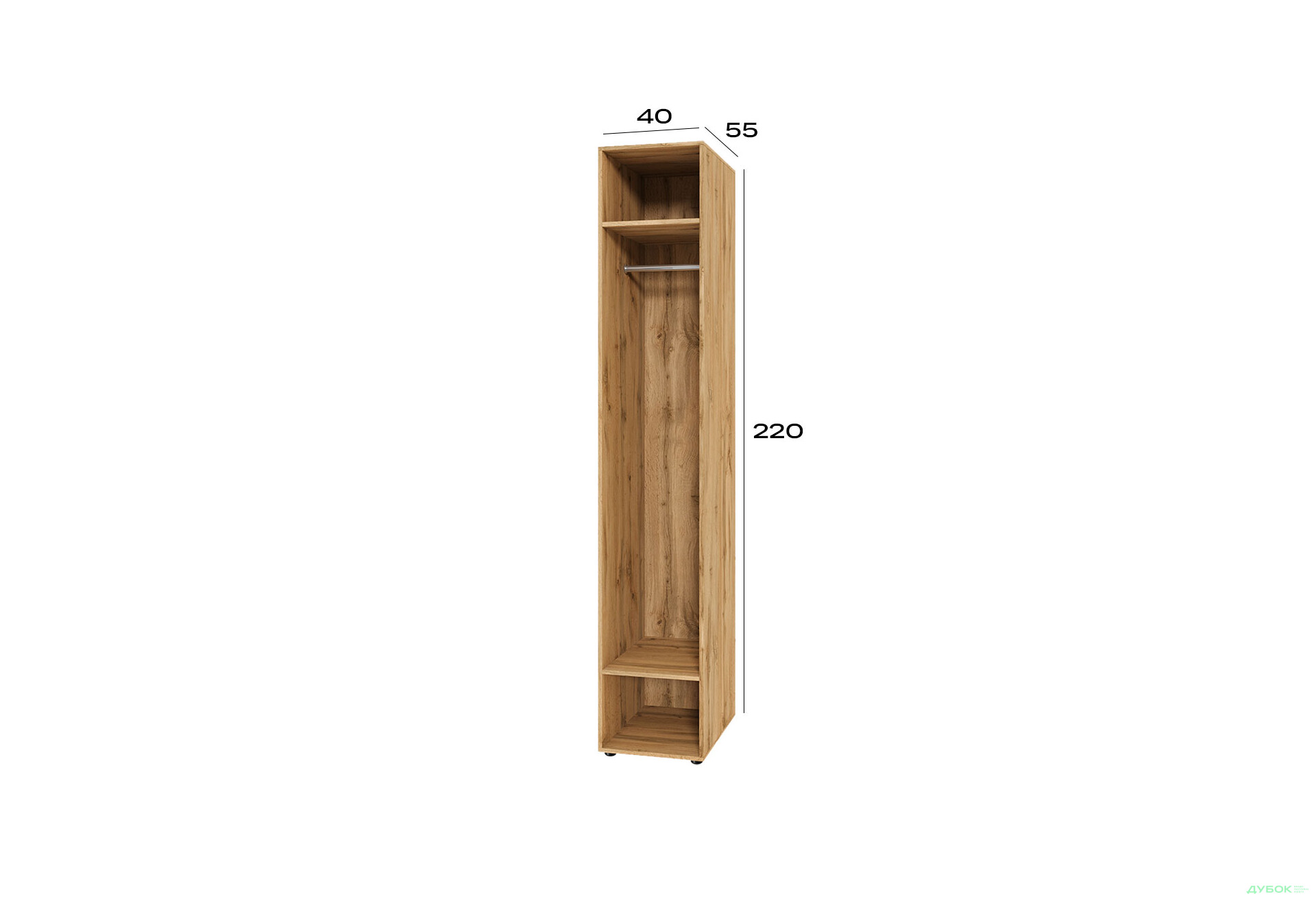 Корпус модуль 1 (h-2200*400) Спейс на 1 фасад Світ Меблів - Зображення 2 Зображення 2 - Корпус модуль 1 (h-2200*400) Спейс на 1 фасад Світ Меблів