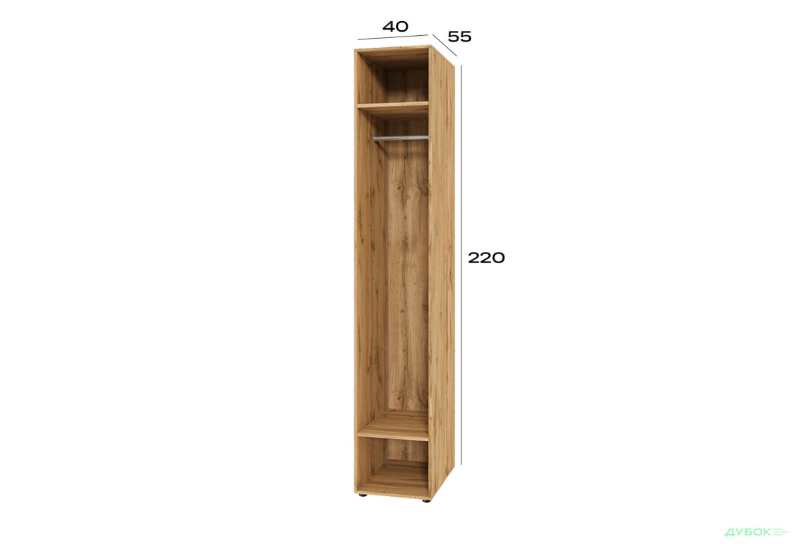 Корпус модуль 1 (h-2200*400) Спейс на 1 фасад Світ Меблів - Зображення 2 Зображення 2 - Корпус модуль 1 (h-2200*400) Спейс на 1 фасад Світ Меблів