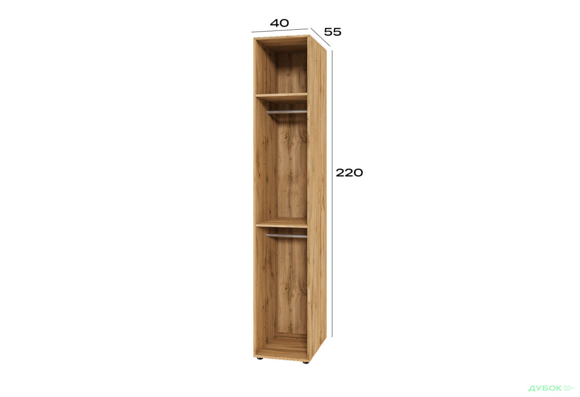 Корпус модуль 2 (h-2200*400) Спейс на 1 фасад Світ Меблів - Зображення 2 Зображення 2 - Корпус модуль 2 (h-2200*400) Спейс на 1 фасад Світ Меблів