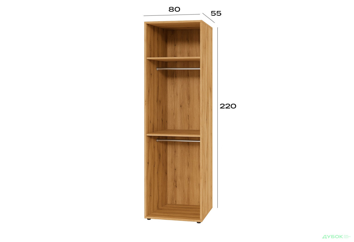 Корпус модуль 2 (h-2200*800) Спейс на 2 фасади Світ Меблів - Зображення 2 Зображення 2 - Корпус модуль 2 (h-2200*800) Спейс на 2 фасади Світ Меблів