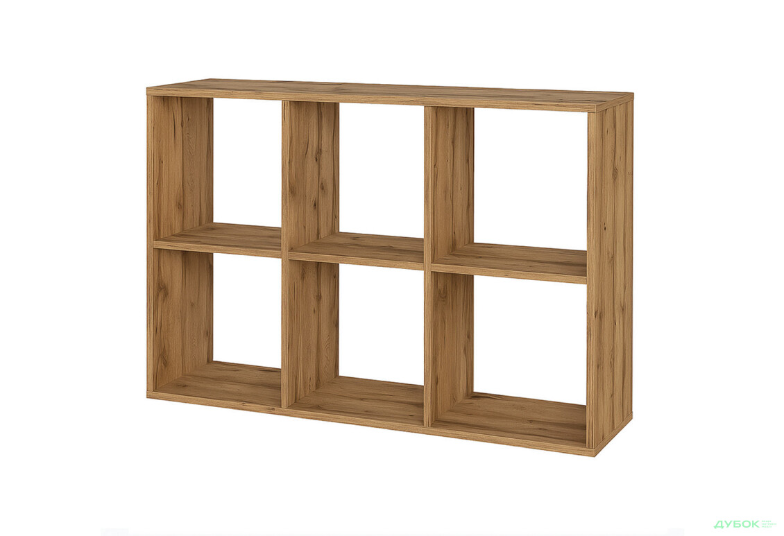 Стелаж Світ Меблів Кубіка 1 107 см, Дуб Аппалачі - Зображення 1 Зображення 1 - Стелаж Світ Меблів Кубіка 1 107 см, Дуб Аппалачі